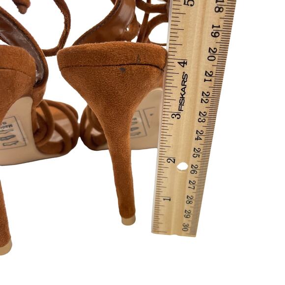 Lola Shoetique Strappy Lace Up Open Toe Women's High Heel's - Picture 8 of 10